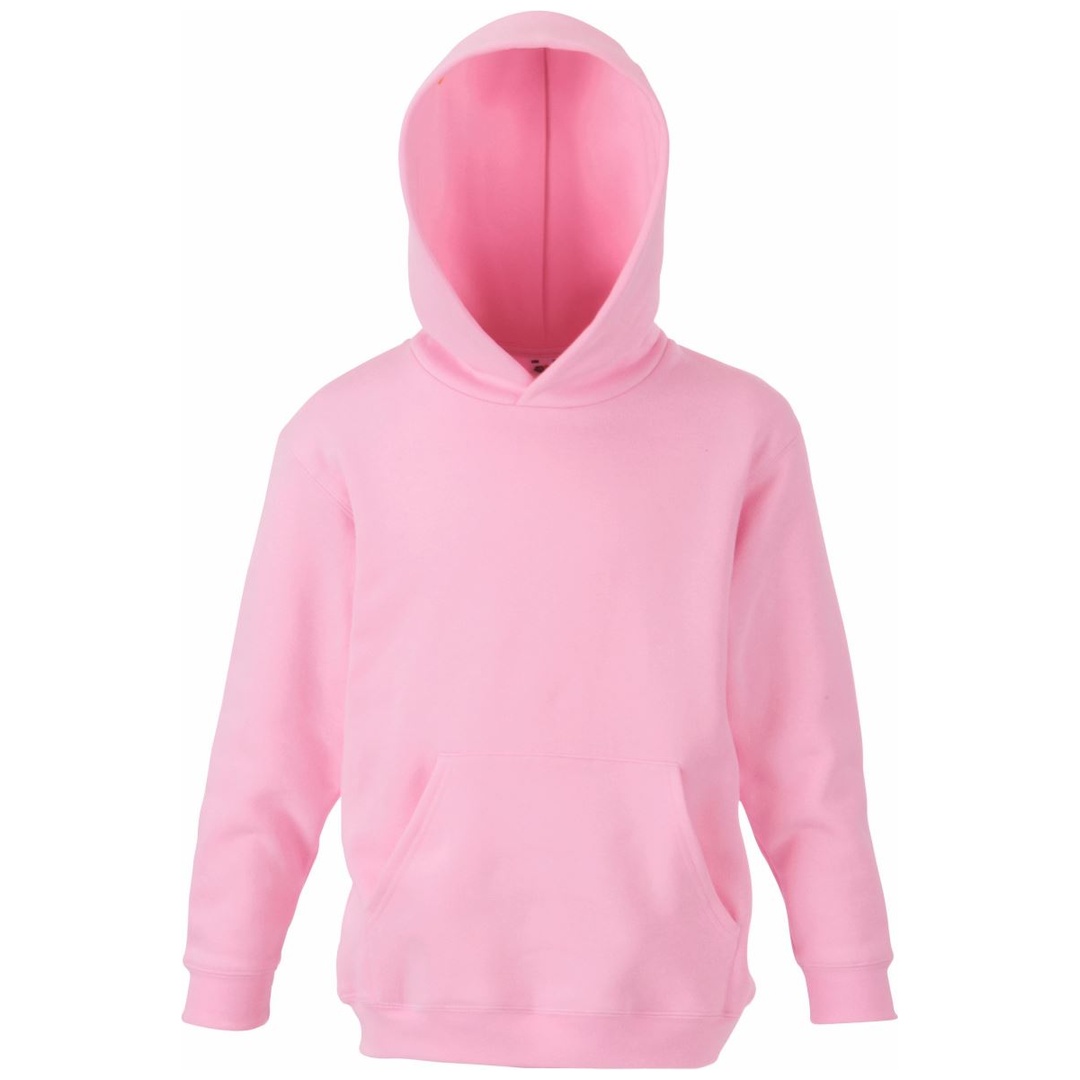 Fruit of the Loom Cotton Classics-16.2043 Kinder Kapuzen Sweater Gr. 164 light pink