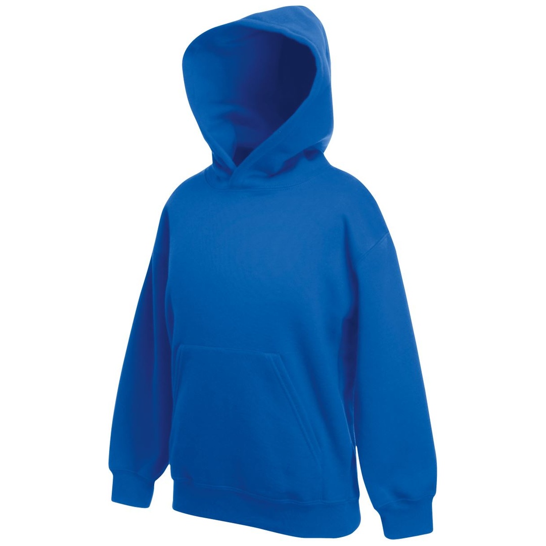 Fruit of the Loom Cotton Classics-16.2043 Kinder Kapuzen Sweater Gr. 152 royal blue