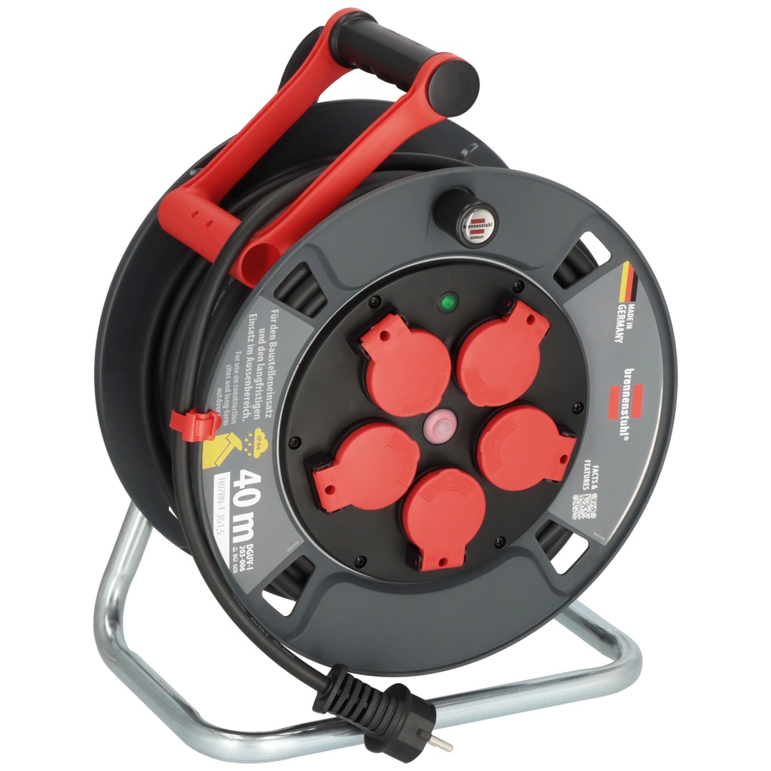 Brennenstuhl Professional Kabeltrommel 300 KU 4100 IP44, 40m H07RN-F 3G1,5