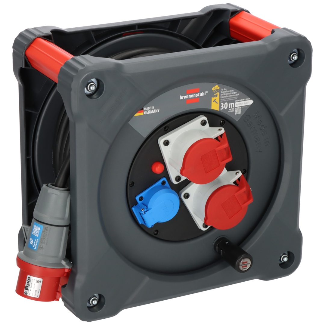 Brennenstuhl Professional CEE-Kabeltrommel KD 3200 C7 IP44, 30m H07RN-F 5G2,5