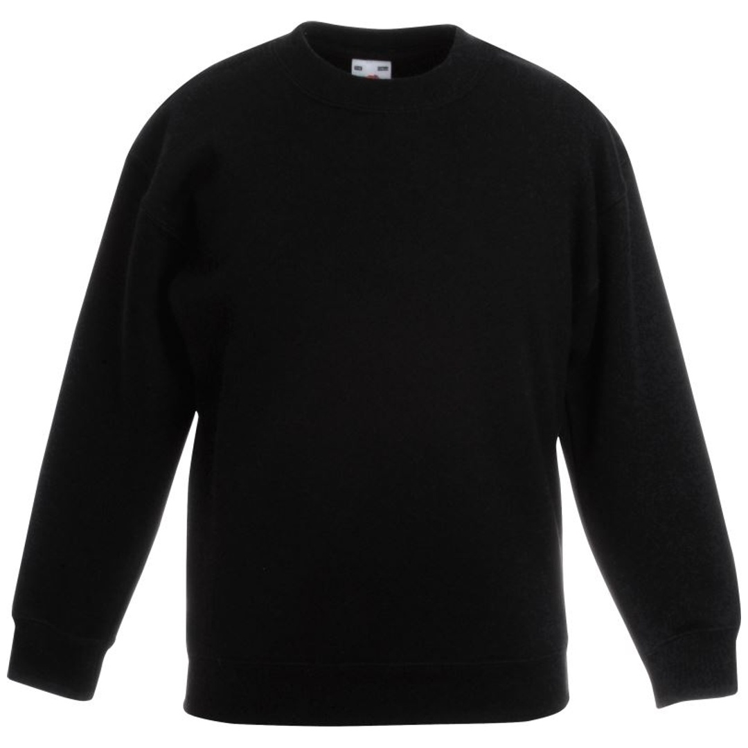 Fruit of the Loom Classic Kinder Sweater 16.2041 Gr. 104 black