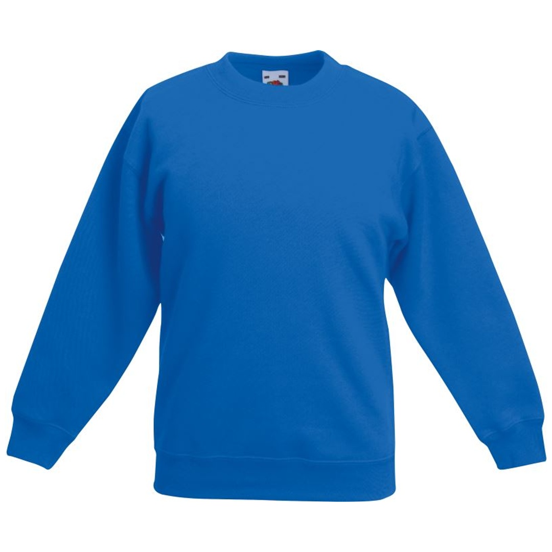 Fruit of the Loom Classic Kinder Sweater 16.2041 Gr. 140 royal blue
