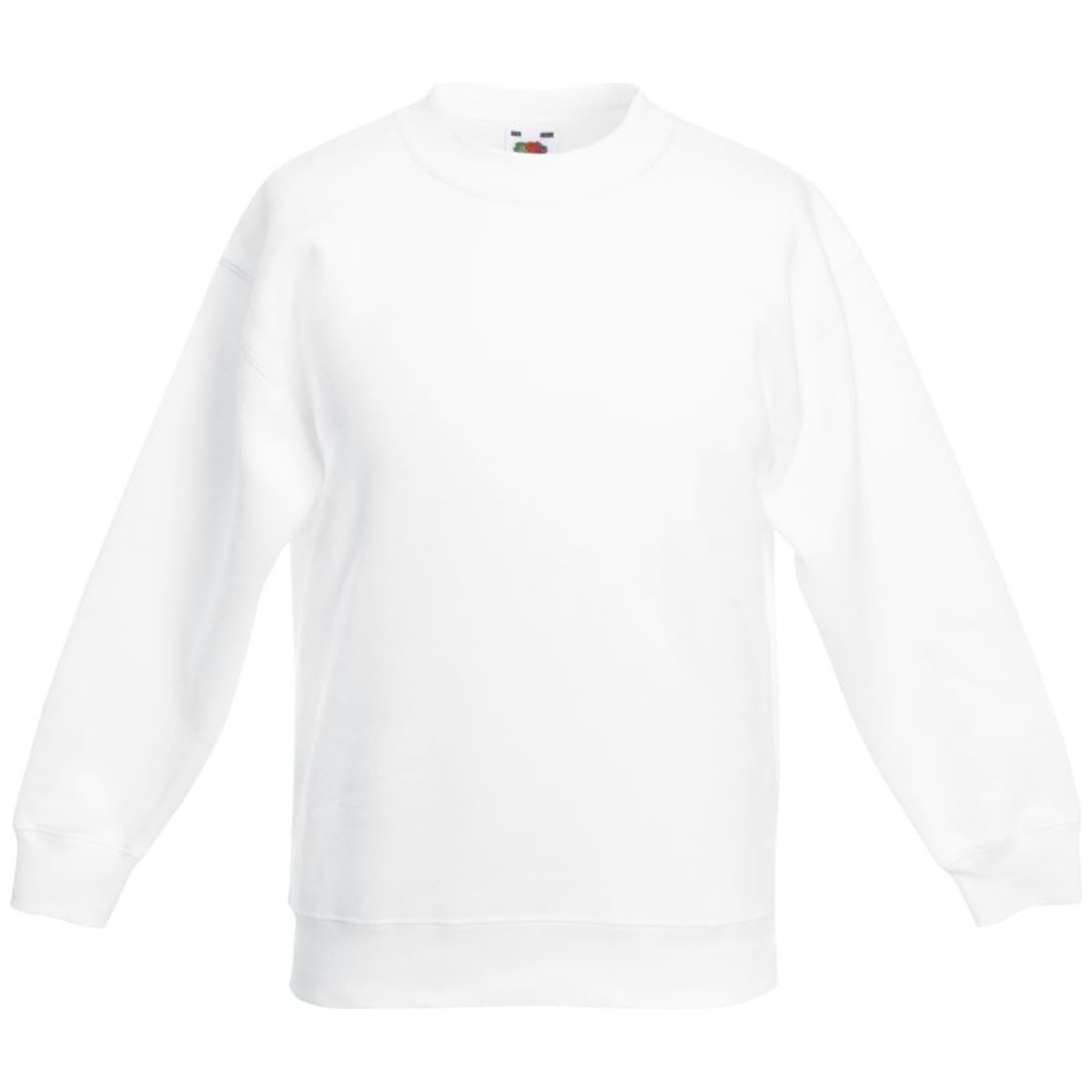 Fruit of the Loom Classic Kinder Sweater 16.2041 Gr. 116 white