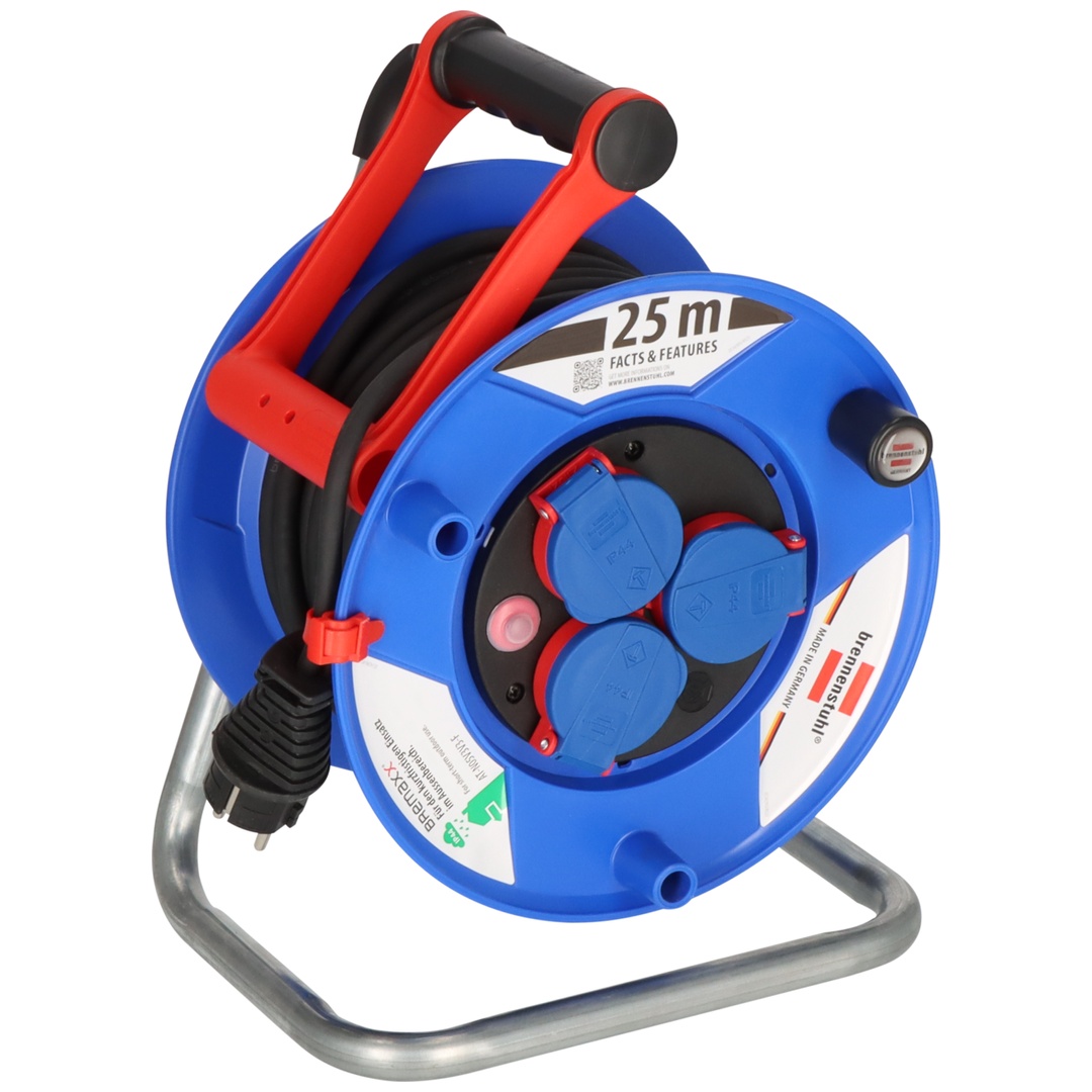 Brennenstuhl Garant IP44 Kabeltrommel, 25 m, Spezialkunststoff, schwarz