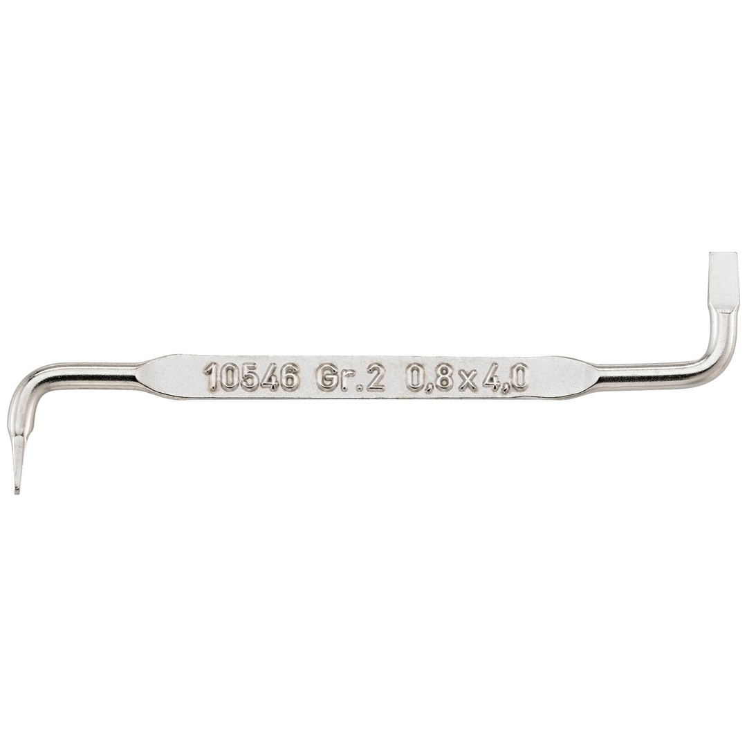 Stahlwille Schlitz-Winkelschraubendreher H.0,8 x 4mm L.100mm