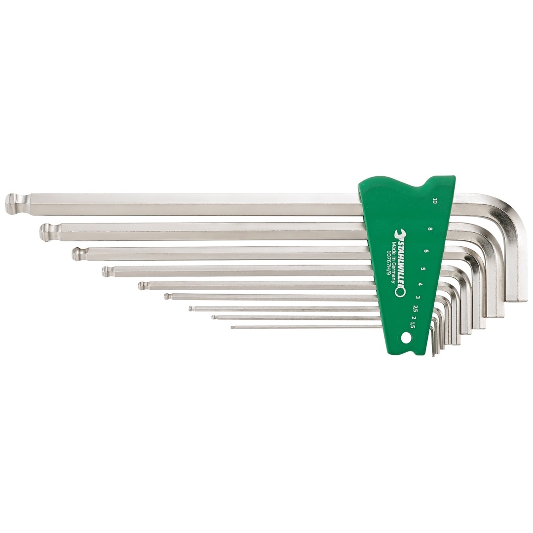 Stahlwille Kugelkopf-Winkelschraubendreher-Satz 10767H/9 Bereich 1,5-10 9 tlg.