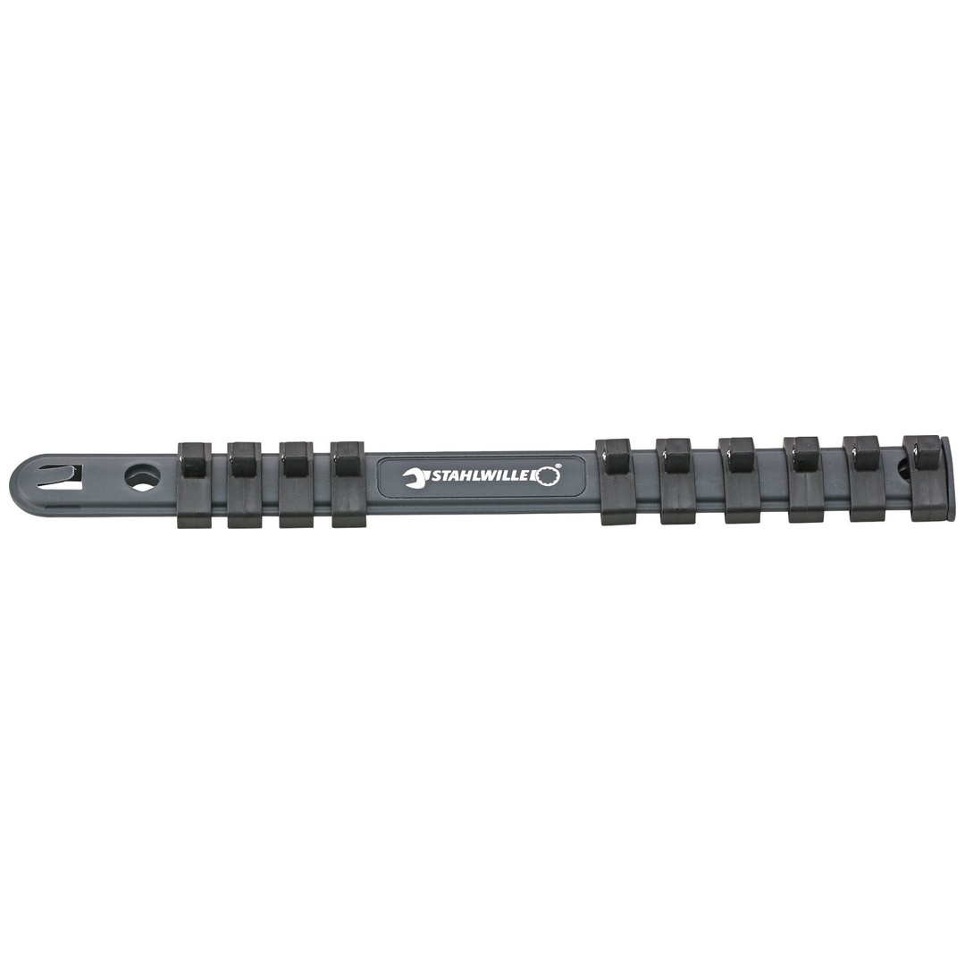 Stahlwille Steckschlüsselleiste 10 Halteklammern L.255 mm, 1/4