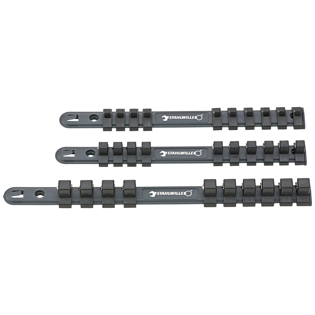 Stahlwille Satz Steckschlüsselleisten 30 Halteklammern L.315 mm