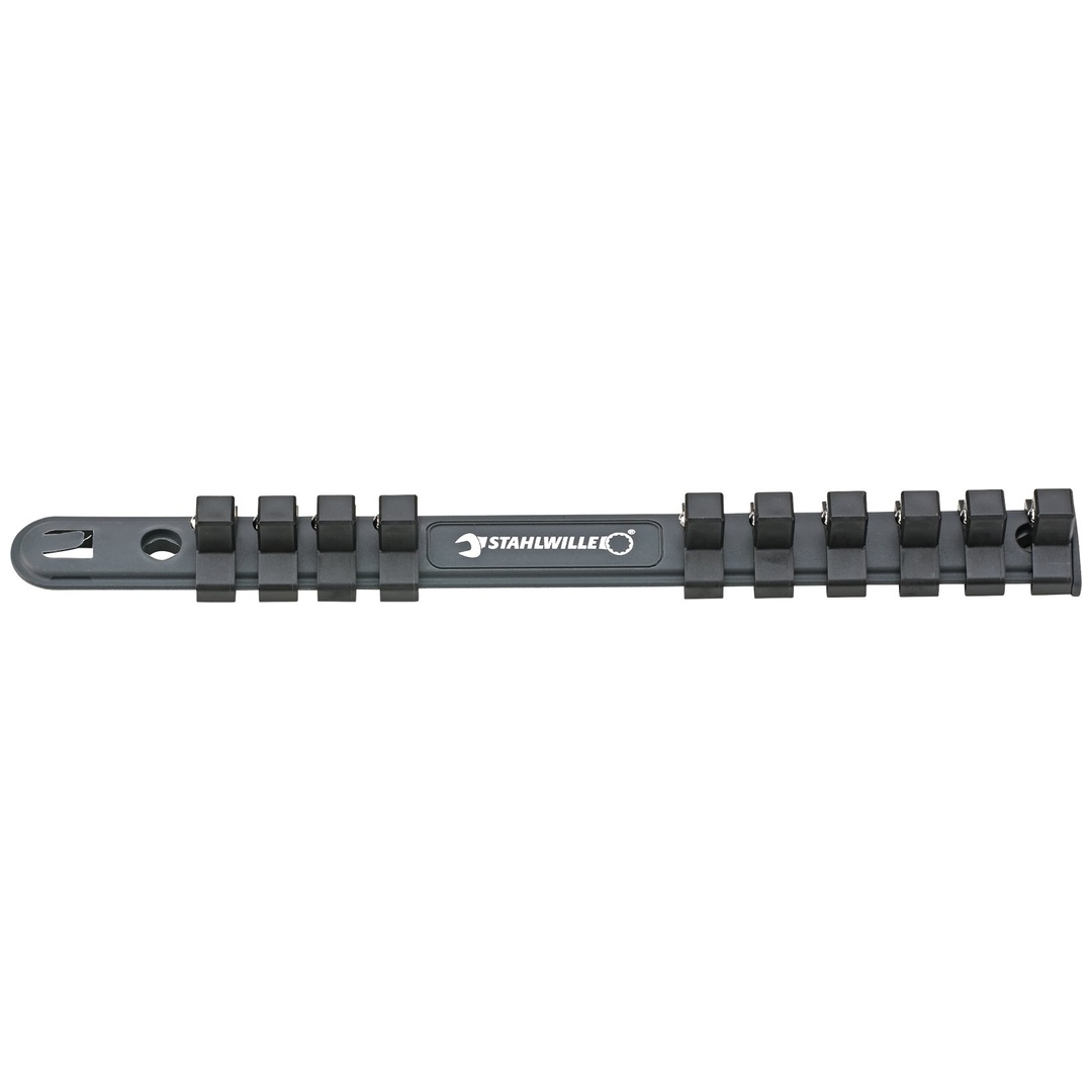 Stahlwille Steckschlüsselleiste 10 Halteklammern L.255 mm, 3/8