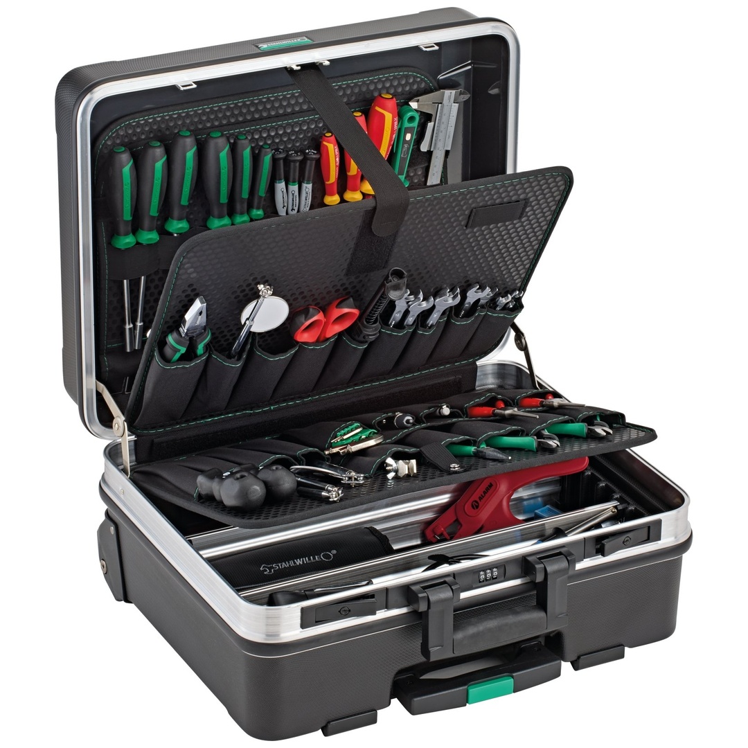 Stahlwille Elektronik-Werkzeug-Sortiment 13302/TR/99 520x280x460mm 99 tlg.