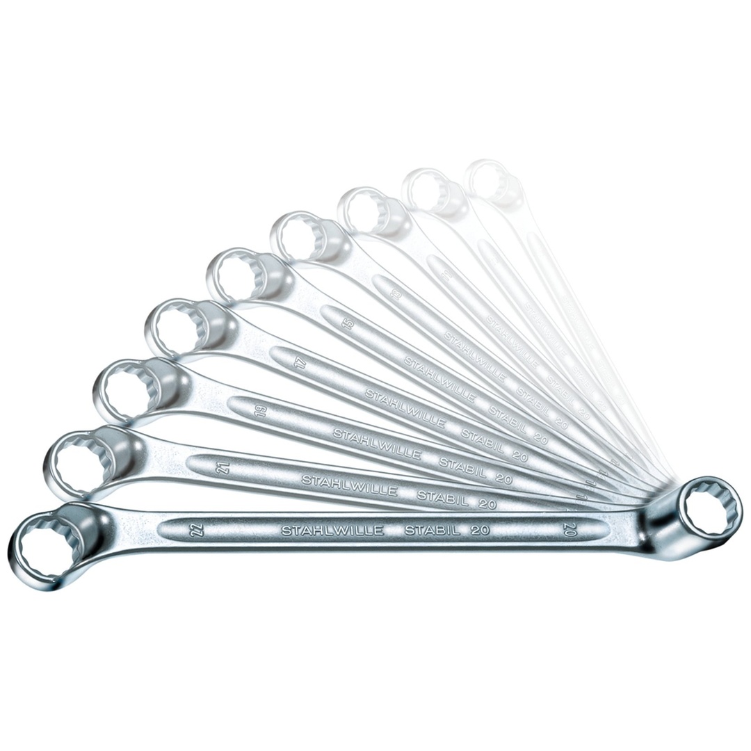 Stahlwille Doppelringschlüssel-Satz StahlwilleSTABIL 20/12 6x7-30x32 12 tlg.