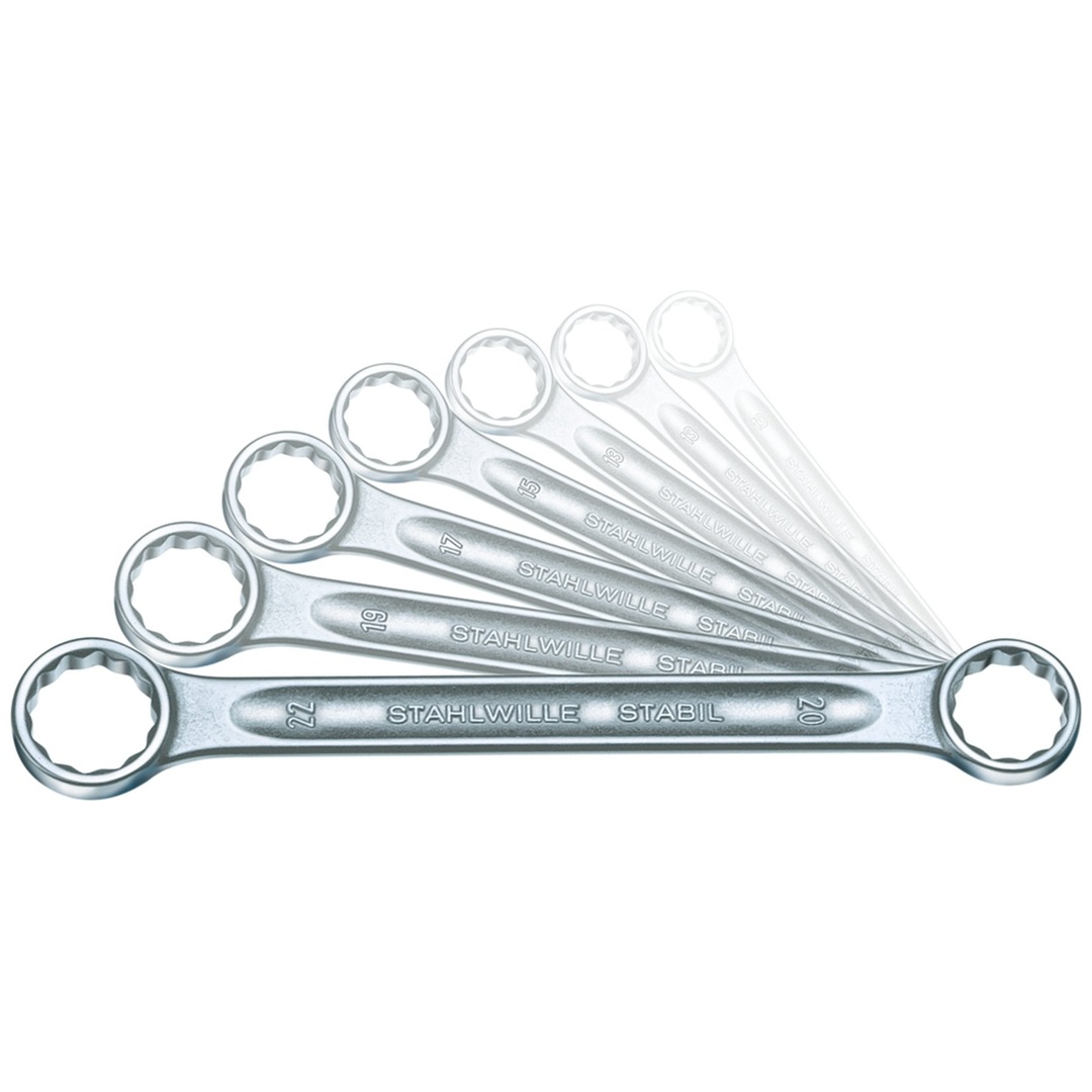 Stahlwille Doppelringschlüssel-Satz StahlwilleSTABIL 21/10 6x7-30x32 10 tlg.