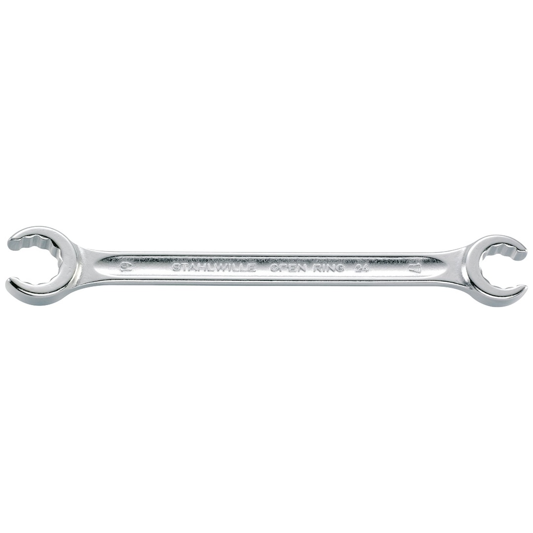 Stahlwille Doppelringschlüssel offen abgew. SW 22 x 24 L.245mm