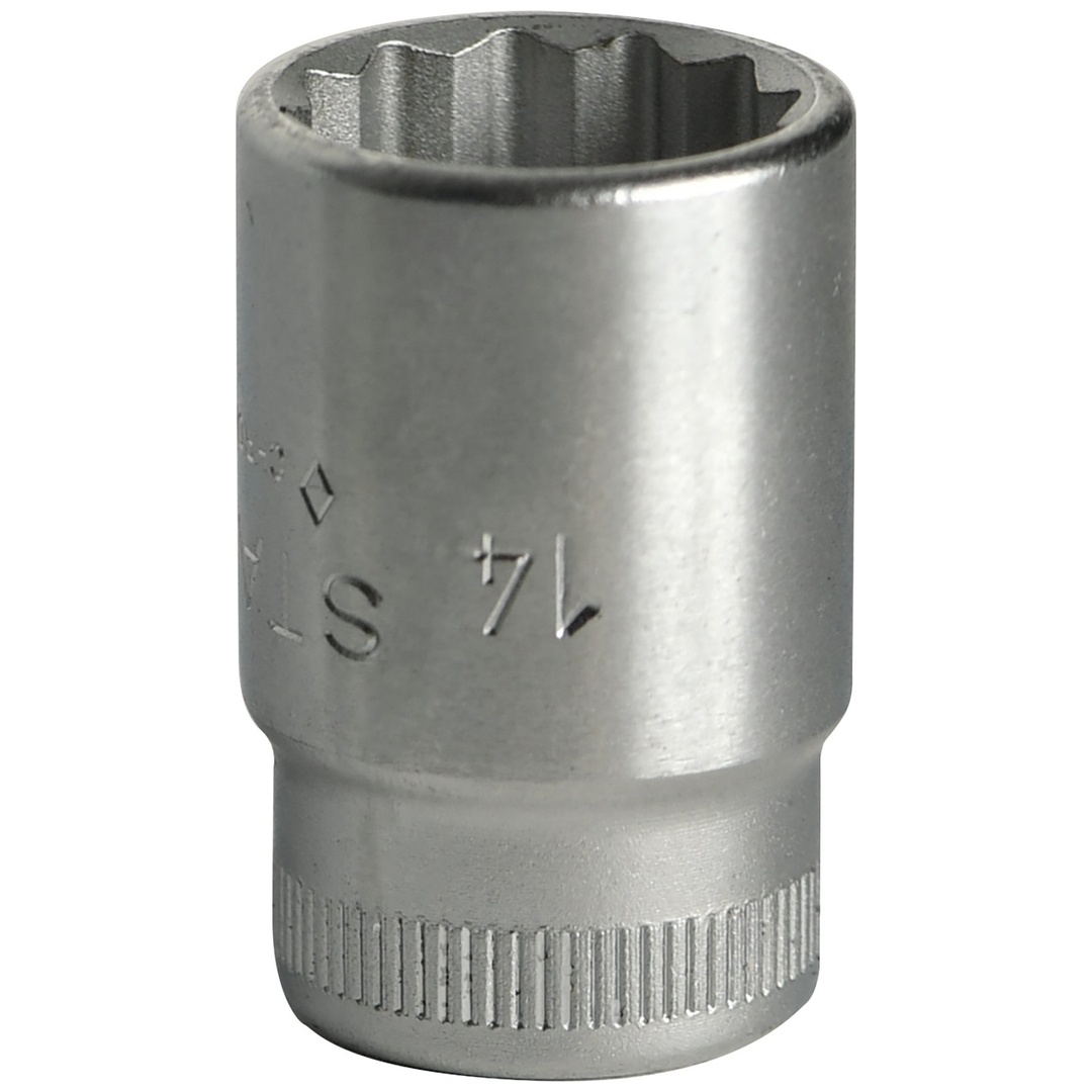 Stahlwille 3/8 Steckschlüsseleinsatz SW 14mm L.30mm, Abtriebsprofil Doppelsechskant AS-Drive