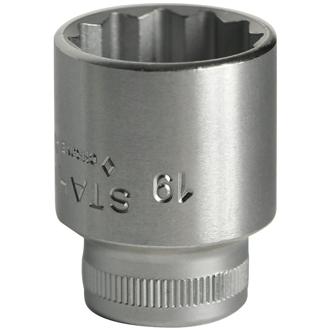 Stahlwille 3/8 Steckschlüsseleinsatz SW 19mm L.32mm, Abtriebsprofil Doppelsechskant AS-Drive