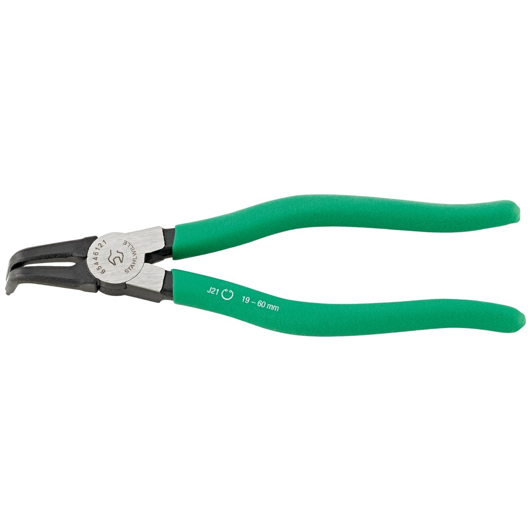 Stahlwille Sicherungsringzange f.Innenringe Gr. J21 f. 19-60 mm, Kopf poliert