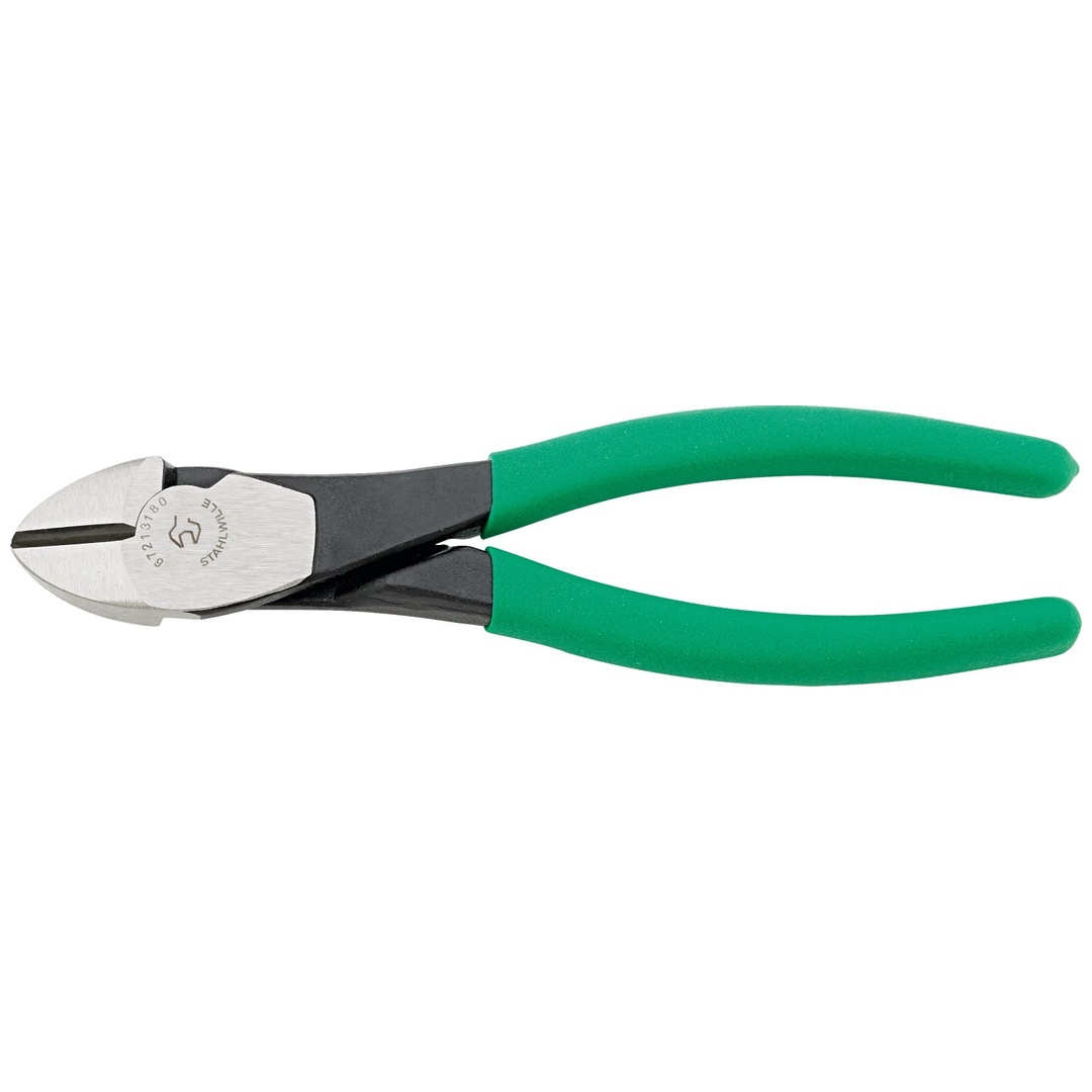 Stahlwille Kraft-Seitenschneider L.180mm Kopf poliert Griffe Kunststoffüberzug