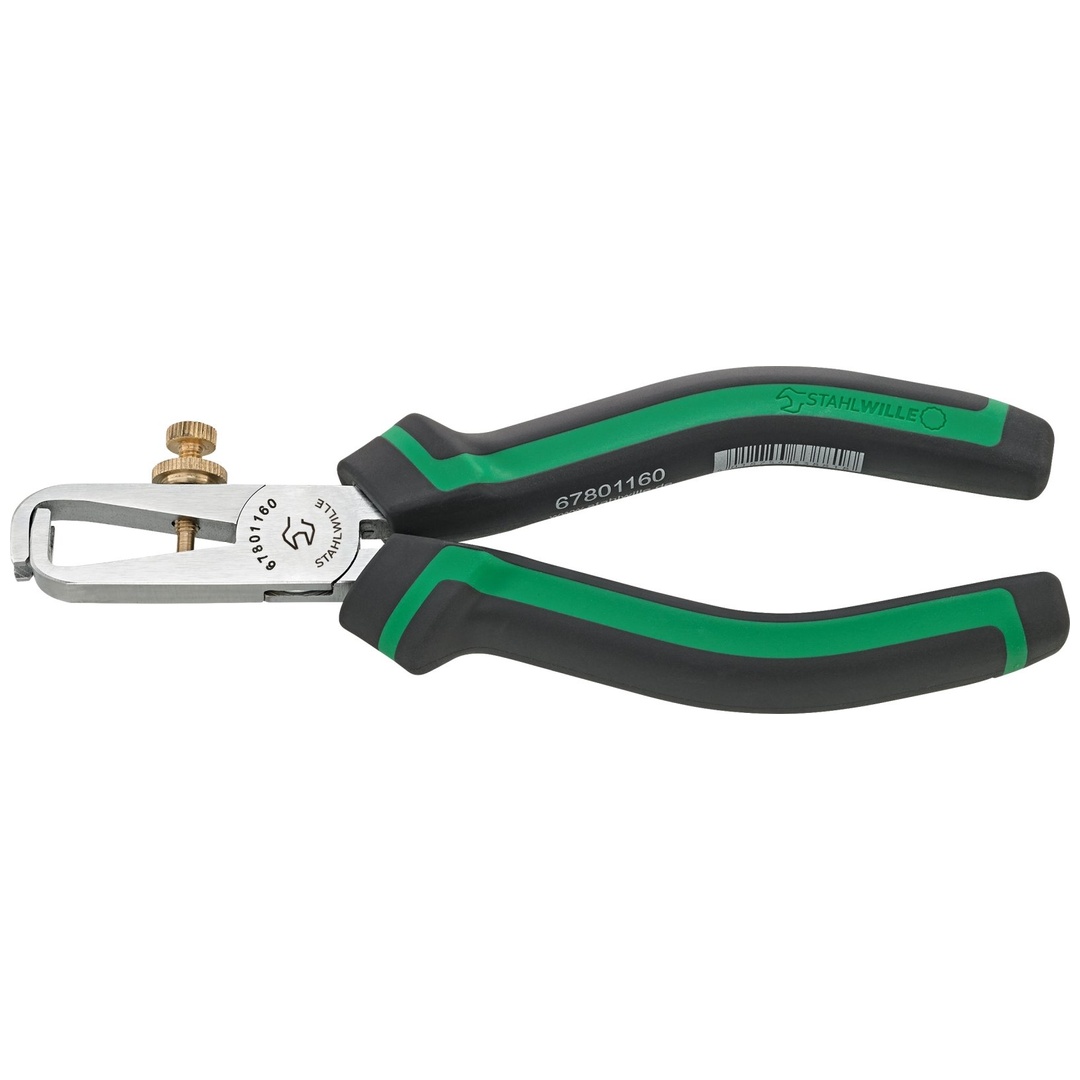 Stahlwille Abisolierzange max.D.5mm² L.160mm, 2-Komponenten-Griff
