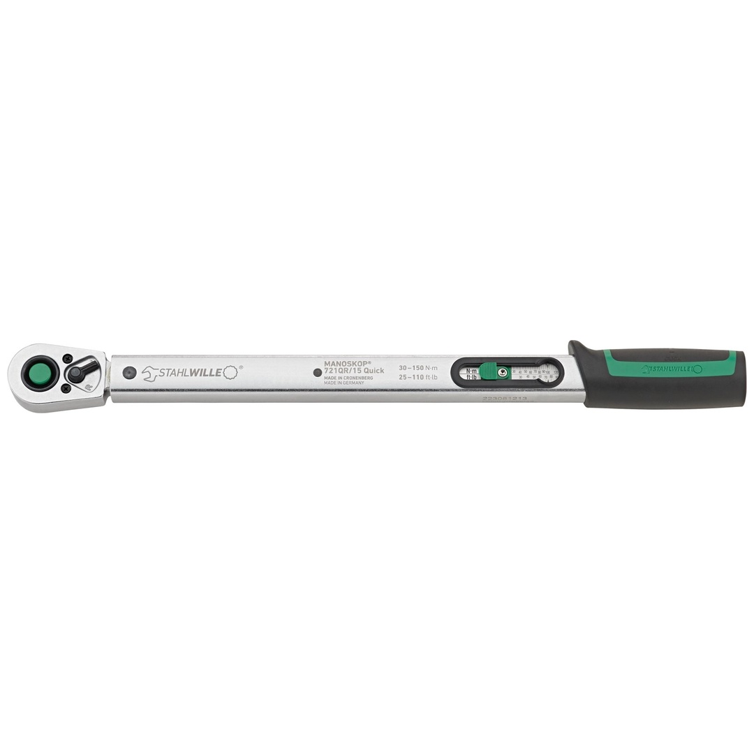Stahlwille Drehmomentschlüssel MANOSKOP 721QR Quick 30-150Nm 1/2 L. 452.5mm