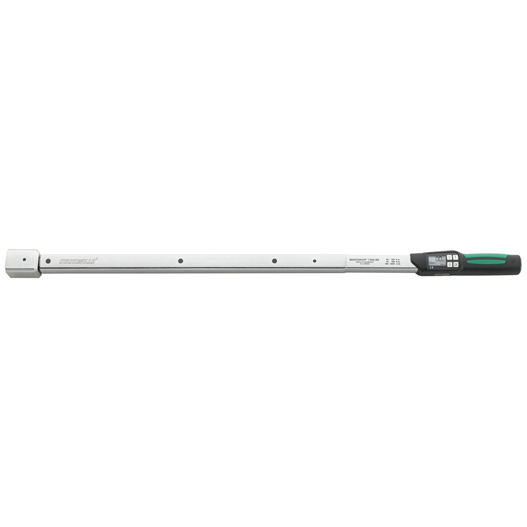 Stahlwille Elektromechanischer Drehmomentschlüssel MANOSKOP 730D 65-650N·m 14 x 18 mm L. 870mm