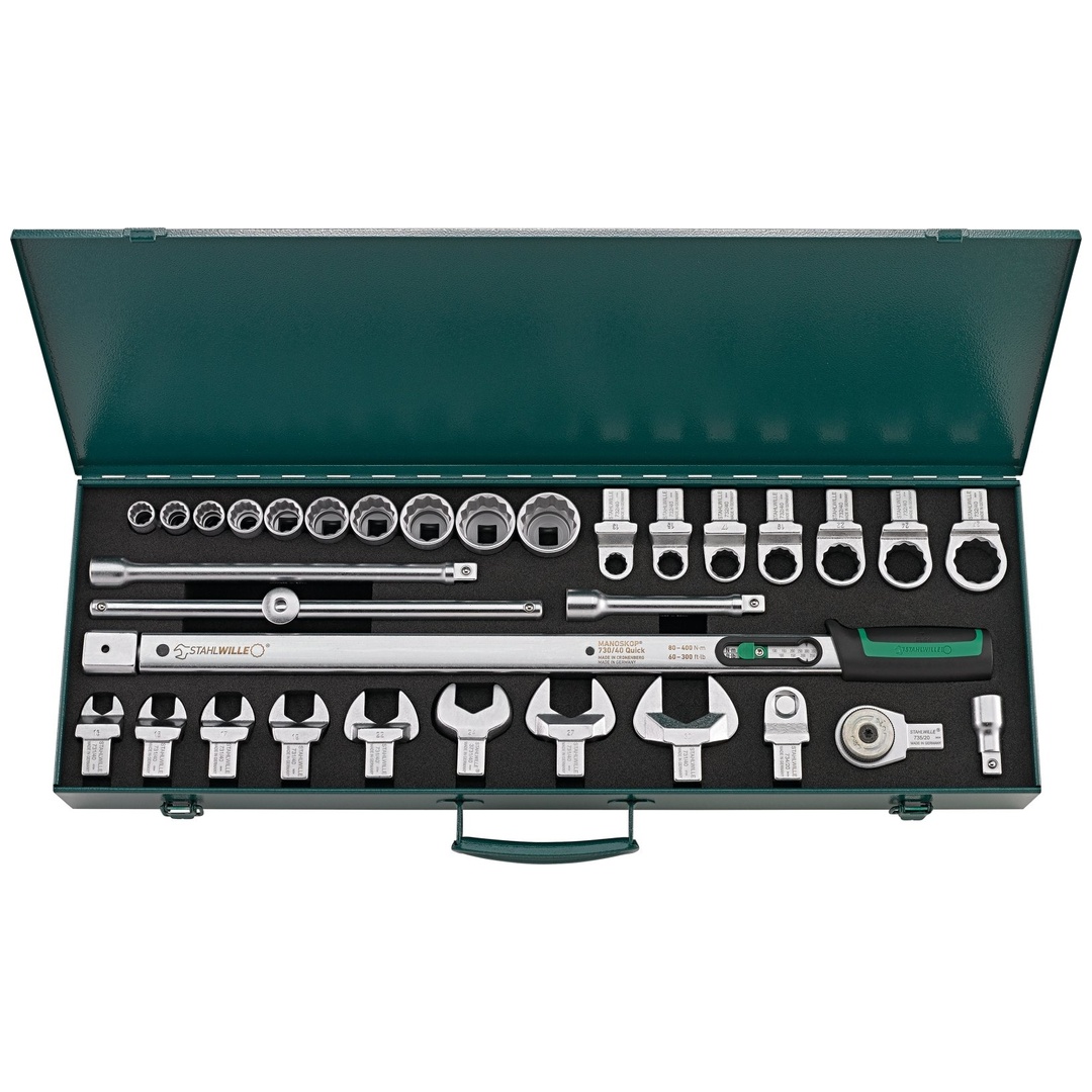 Stahlwille Drehmomentschlüssel-Satz Modell 730R/40/32 Quick 32 tlg.