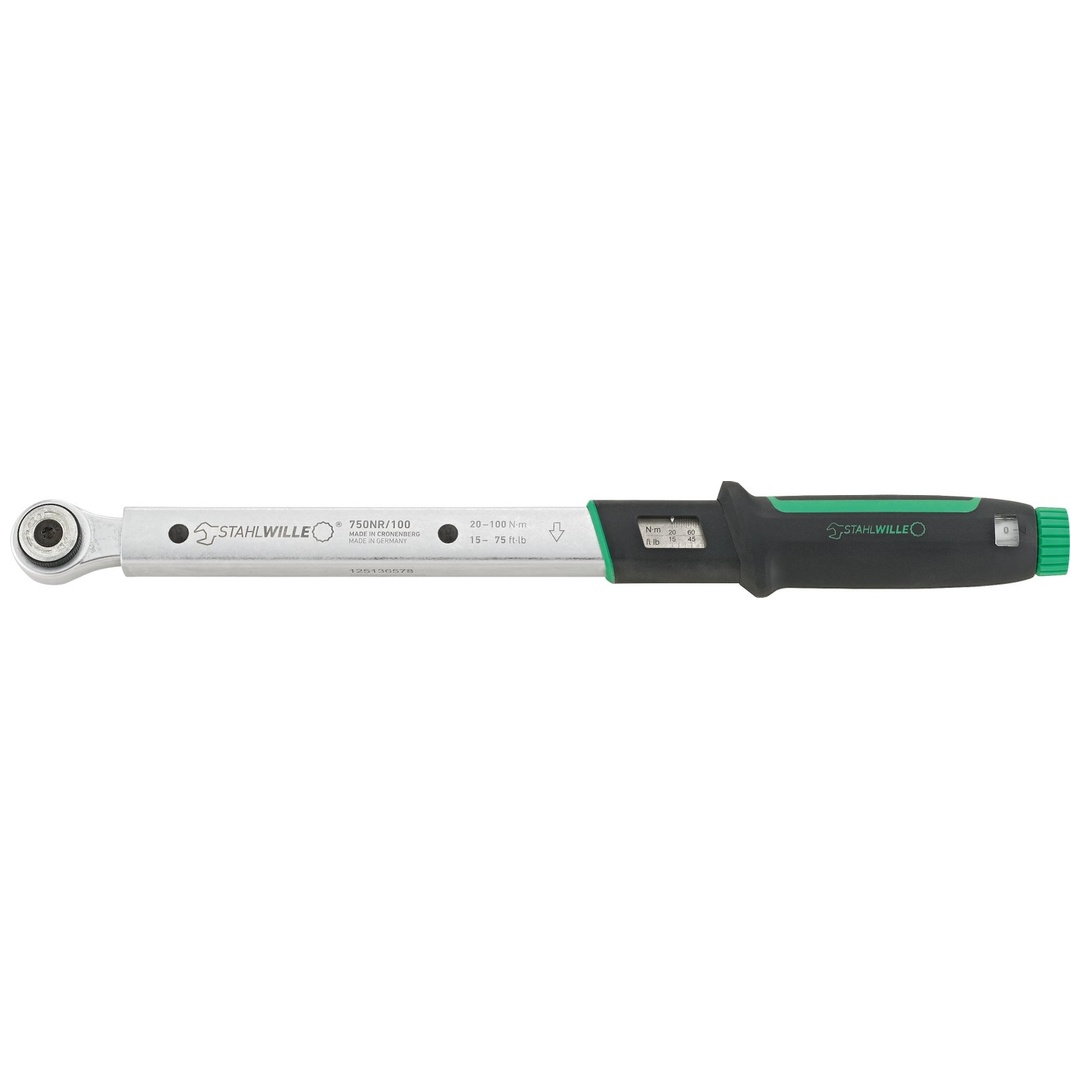 Stahlwille Drehmomentschlüssel 750NR 20-100Nm 3/8 L. 443mm