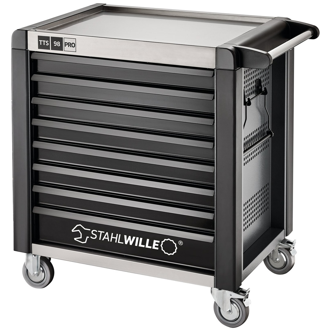 Stahlwille Werkstattwagen 98/8 PRO 8 Schubl. 651 x 1001 x 1020 mm anthrazit, RAL 7016; schwarz, RAL 9005
