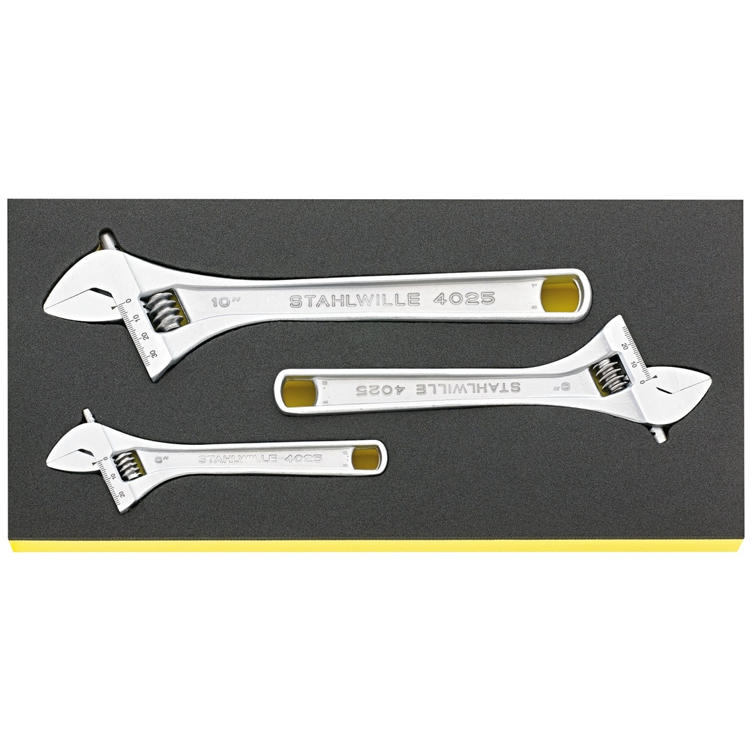 Stahlwille Einmaulschlüssel-Satz verstellbar TCS 4025/3 6 -10mm 3 tlg.