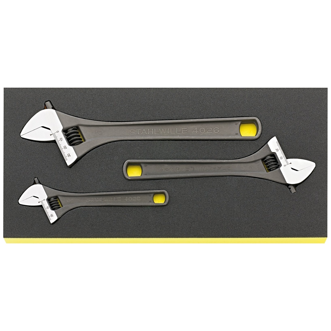 Stahlwille Einmaulschlüssel-Satz verstellbar TCS 4026/3 6-10mm 3 tlg.