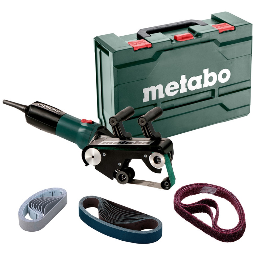 Metabo Rohrbandschleifer RBE 9-60 Set, Stahlblech-Tragkasten