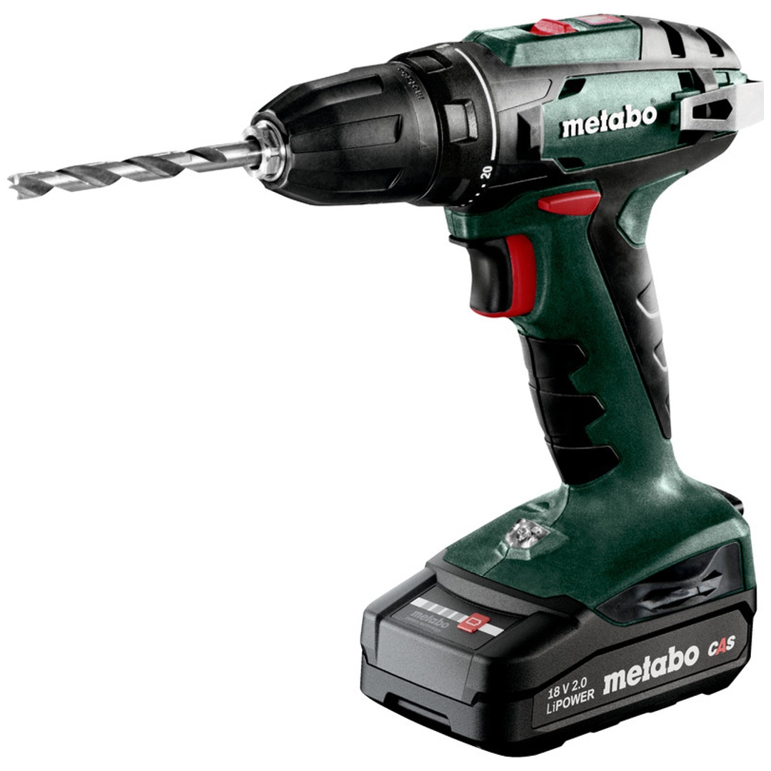 Metabo Akku-Bohrschrauber BS 18, metaBOX 145, 18V 2x2Ah Li-Power + Ladegerät