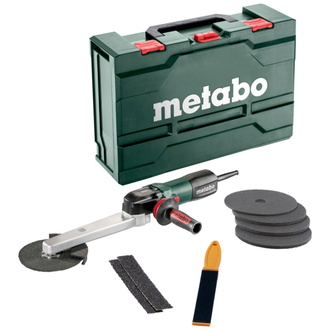 Metabo Kehlnahtschleifer KNSE 9-150 Set, Stahlblech-Tragkasten