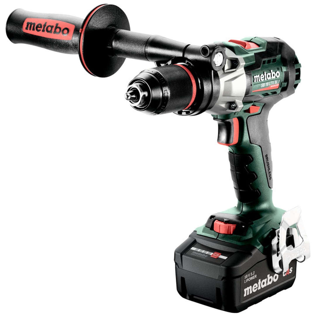 Metabo Akku-Schlagbohrschrauber SB 18 LTX BL I, metaBOX 145 L, 18V 2x5.2Ah Li-Power + Ladegerät