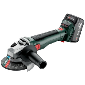 Metabo Akku-Winkelschleifer W 18 LT BL 11-125, metaBOX 165 L, 18V 2x4Ah Li-Power + Ladegerät