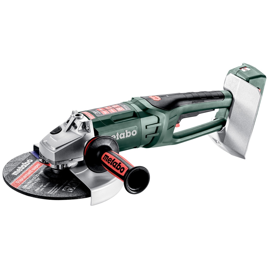 Metabo Akku-Winkelschleifer WPB 36-18 LTX BL 24-230 Quick, mit Bremse, Schnellspannmutter, drehbarem Haupthandgriff, Totmannschalter, Kunststoffkoffer