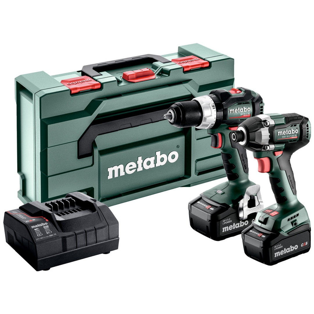 Metabo Akku Combo Set 2.8.8 18V, SB 18 LT BL + SSD 18 LT 200 BL, metaBOX 145 L