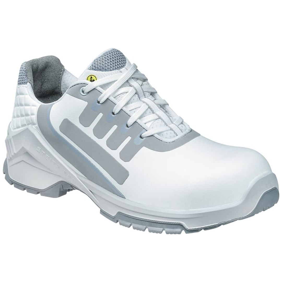 Steitz Secura Sicherheitshalbschuh VD PRO 3570 ESD S2 SRC CI Gr. 44 weiß/grau