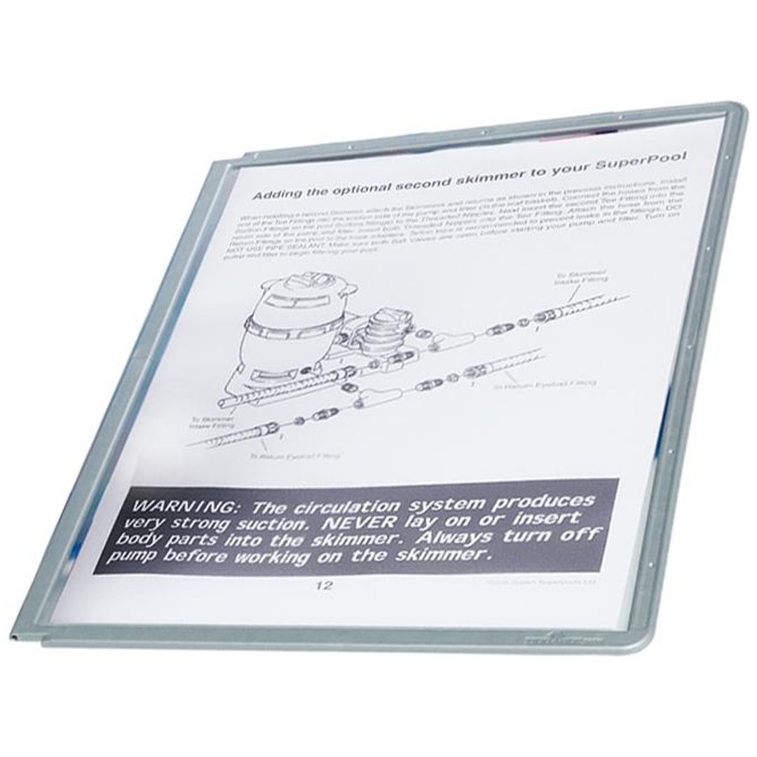 DURABLE Sichttafel grau 5Stück