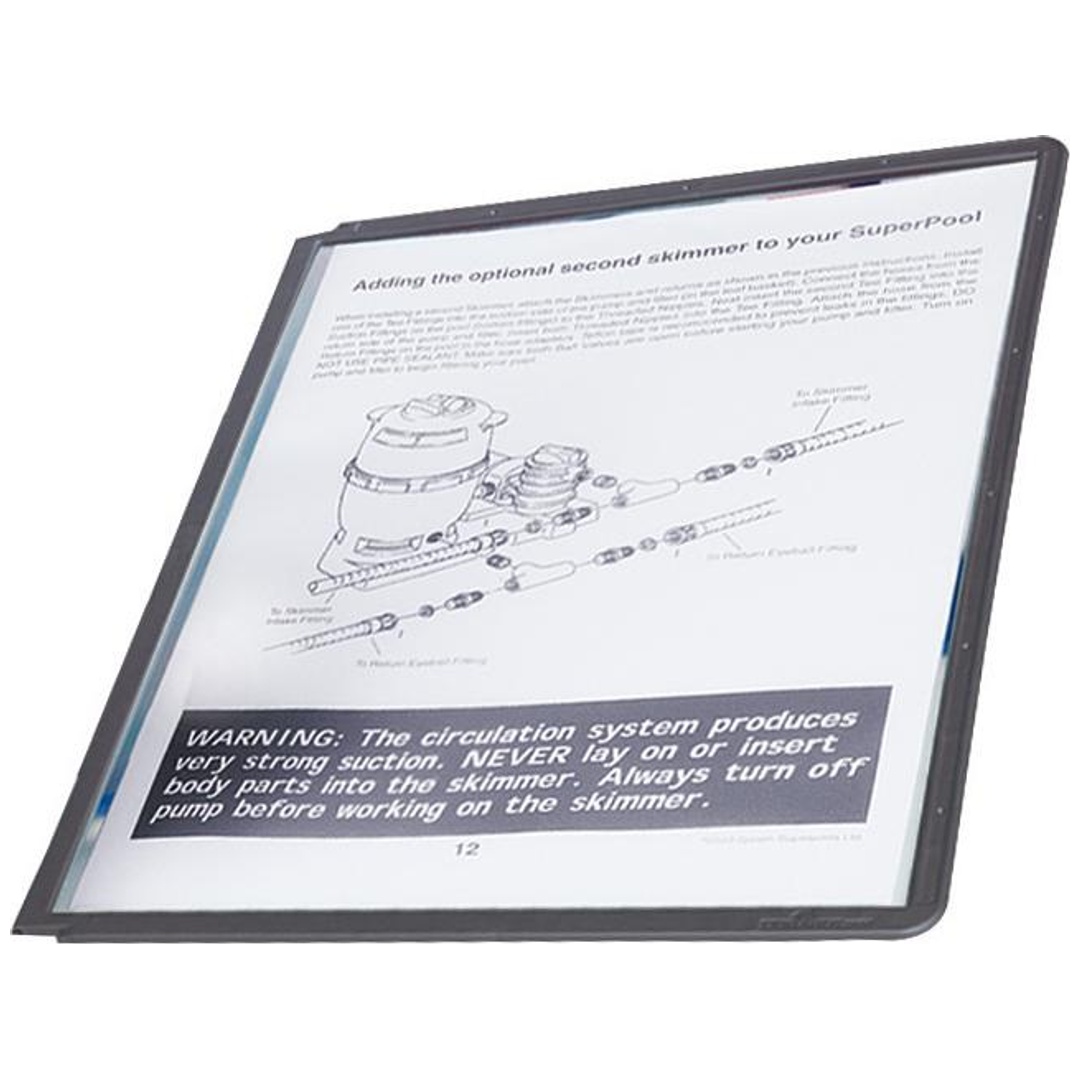 DURABLE Sichttafel graphit 5 Stück