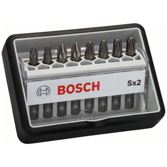 Bosch Schrauberbit-Set Robust Line Sx Extra-Hart, 8-tlg., 49 mm, PZ