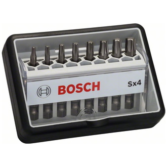 Bosch Schrauberbit-Set Robust Line Sx Extra-Hart, 8-tlg., 49 mm, Torx