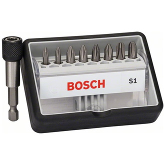 Bosch Schrauberbit-Set Robust Line S Extra-Hart, 8 + 1 tlg., 25 mm, PH