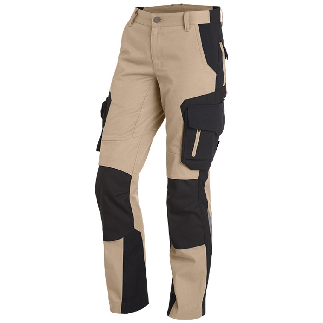 FHB Damen Bundhose Alma 125600 Gr. 34 beige/schwarz