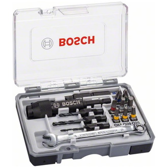 Bosch Schrauberbit-Set Drill & Drive, 20-tlg., mit HSS-Bohrern, Schraubenschlüssel