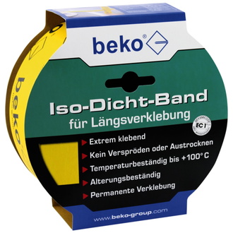 Beko Iso-Dicht-Band 60 mm x 40 m, gelb, Band für Längsverklebung