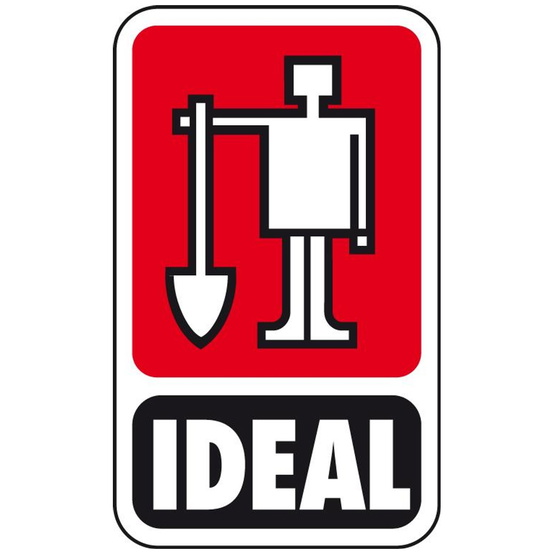 Idealspaten Bauspaten Kieler Form Gr. 2, D-Stiel, mit Tritt - 3