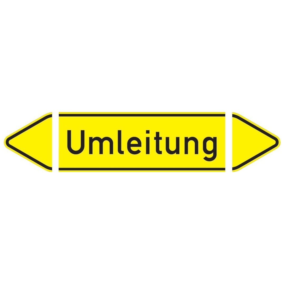 Verkehrszeichen 36, 1400x350 mm, Umleitung + Wechselspitze, RAL-Gütezeichen Folie RA2