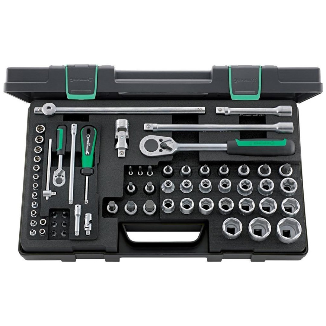 Stahlwille 1/4, 1/2 Steckschlüssel-Garnitur 86TX TORX 63 tlg.