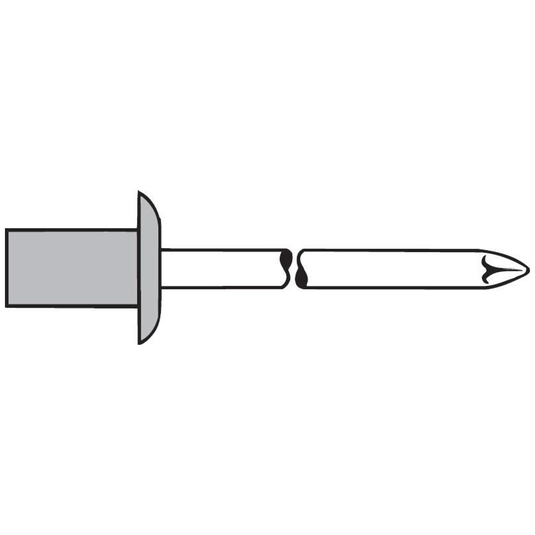 Gesipa Blindniet CAP Al/VA Stand Flachrundkopf 3,2x 6,5