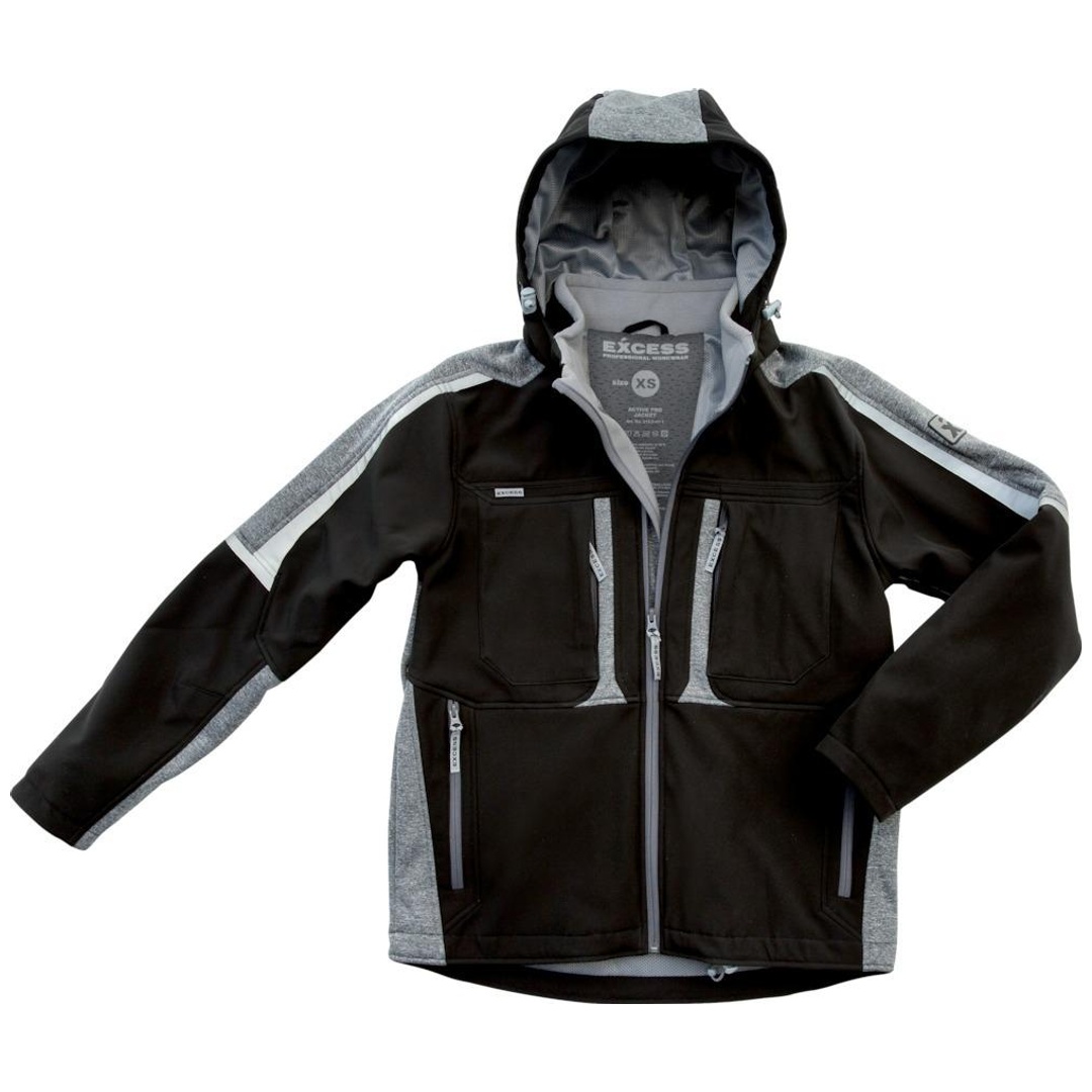 Excess Softshelljacke Proaktiv, Gr.2XL schwarz/grau